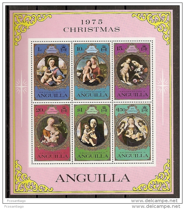 PINTURA - ANGUILLA 1975 - Yvert #H10 - MNH ** - Religión