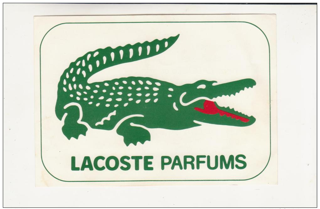 Autocollant - LACOSTE  PARFUMS - CROCODILE - - Stickers