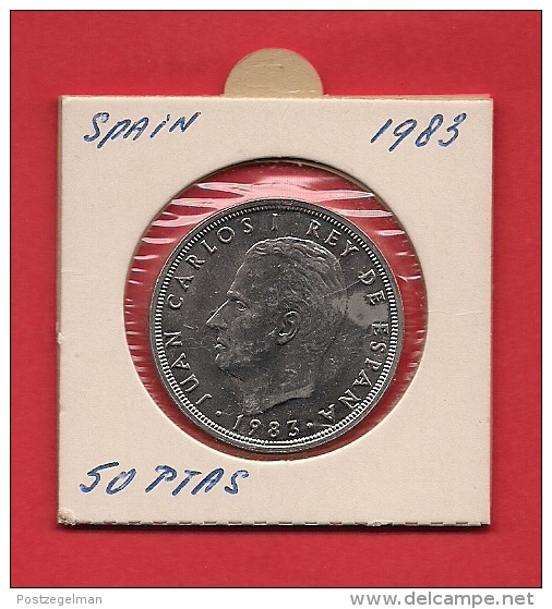 SPAIN. 1983,  Circulated Coin XF, 50 Pesetas, Copper Nickel, Km825 - 50 Pesetas