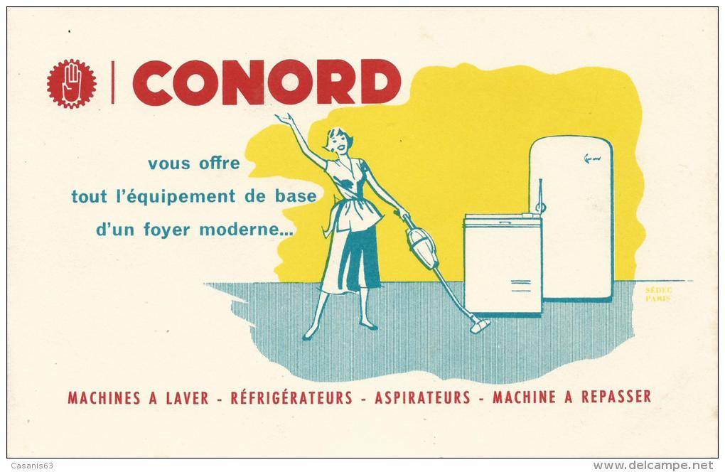 BUVARD  - CONORD - MACHINES A LAVER - REFRIGERATEURS - ASPIRATUERS - MACHINE A REPASSER - C