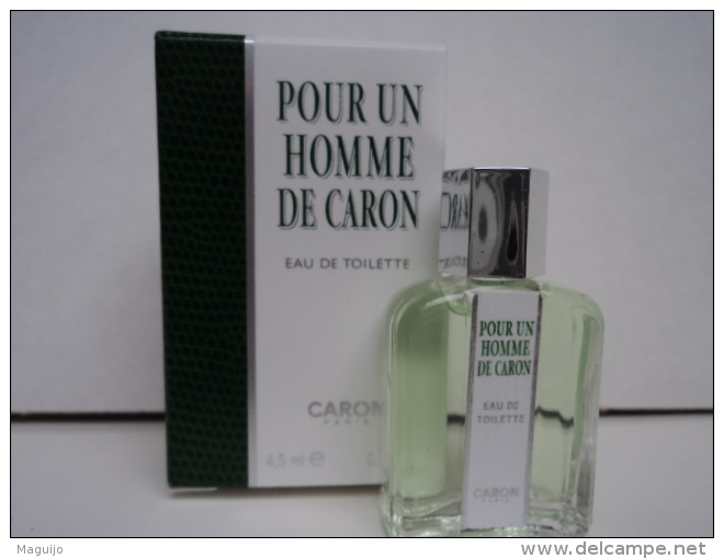 CARON " POUR UN HOMME" MINI  EDT 4,5  ML   NEUVE !!!!VOIR  &LIRE !! - Miniaturen Flesjes Heer (met Doos)