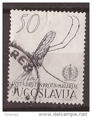 1962 JUGOSLAVIJA UNO KAMPF GEGEN MALARIA INSEKT MEDICINA MALATIA USED - Used Stamps