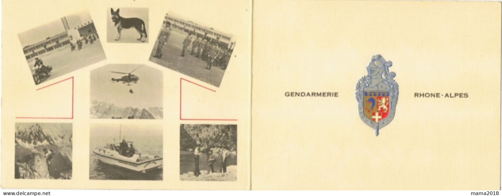 Bonne Année   1972  Dans La  Gendarmerie - Police