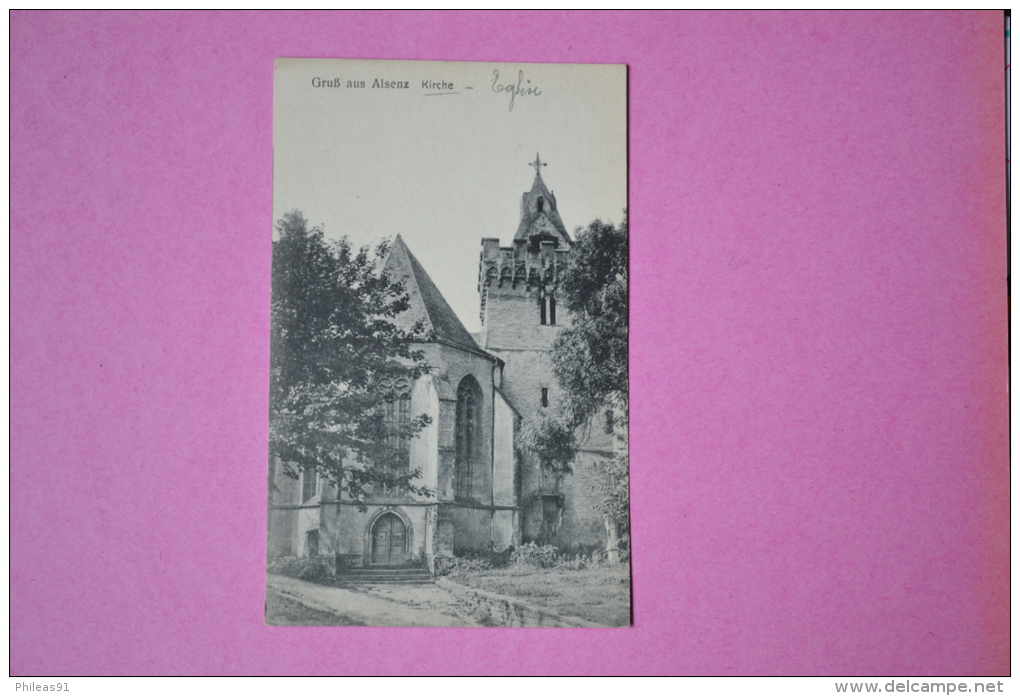 ALSENZ (Allemagne Rhénanie Palatinat) Gruss Aus Alsenz Kirche 1919 Edit. Pfeiffer - Alzey
