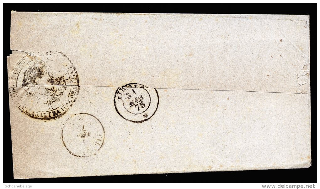A2429) Italien Italy Brief Von Nicastro 31.3.1875 Mit EF Mi.3 - Servizi