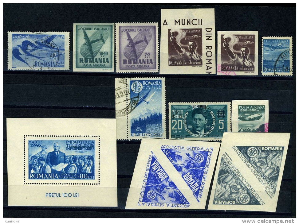 1940-1948 Airmail Semi-Postal Stamps,Romania,MH - Sonstige & Ohne Zuordnung