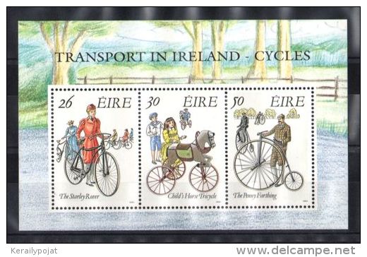 Ireland - 1991 Bicycle Block MNH__(TH-4726) - Blocs-feuillets