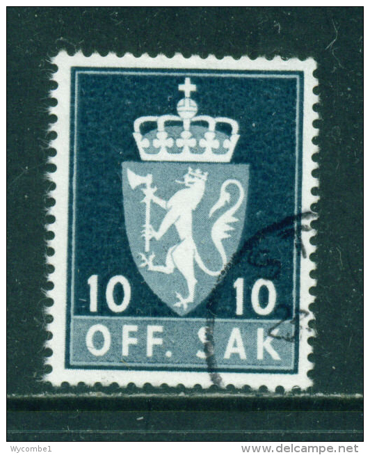 NORWAY - 1955+  Officials  10o  Used As Scan - Service