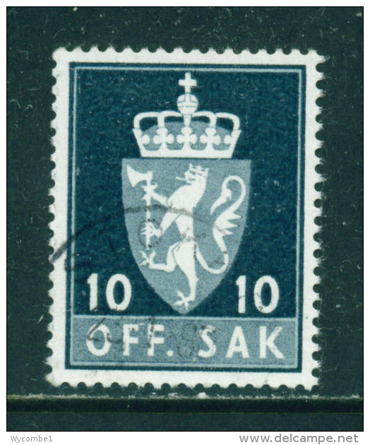 NORWAY - 1955+  Officials  10o  Used As Scan - Service