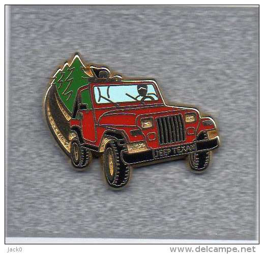 Pin´s  Arthus  Bertrand  Automobile  Jeep  Texan  Rouge - Arthus Bertrand