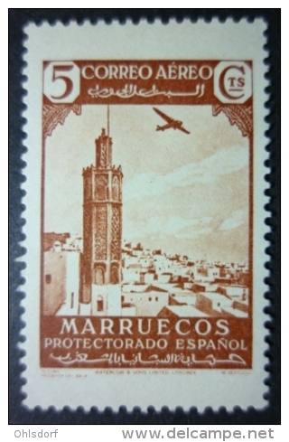 MARRUECOS 1938: Edifil 186 / YT PA 1, * MH - FREE SHIPPING ABOVE 10 EURO - Spanish Morocco