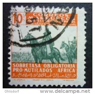 MARRUECOS - BENEFICENCIA 1945: Edifil 35 / YT 54, O - FREE SHIPPING ABOVE 10 EURO - Marocco Spagnolo