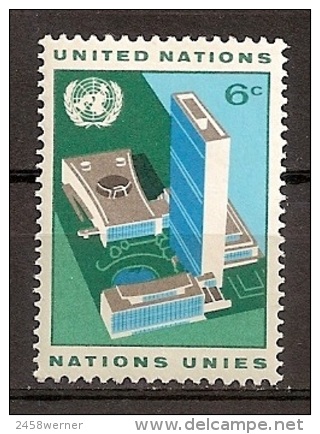 UNO NY, Vereinte Nationen 1968, Nr. 203 UNO-Hauptquartier Postfrisch (MNH) ** - Unused Stamps