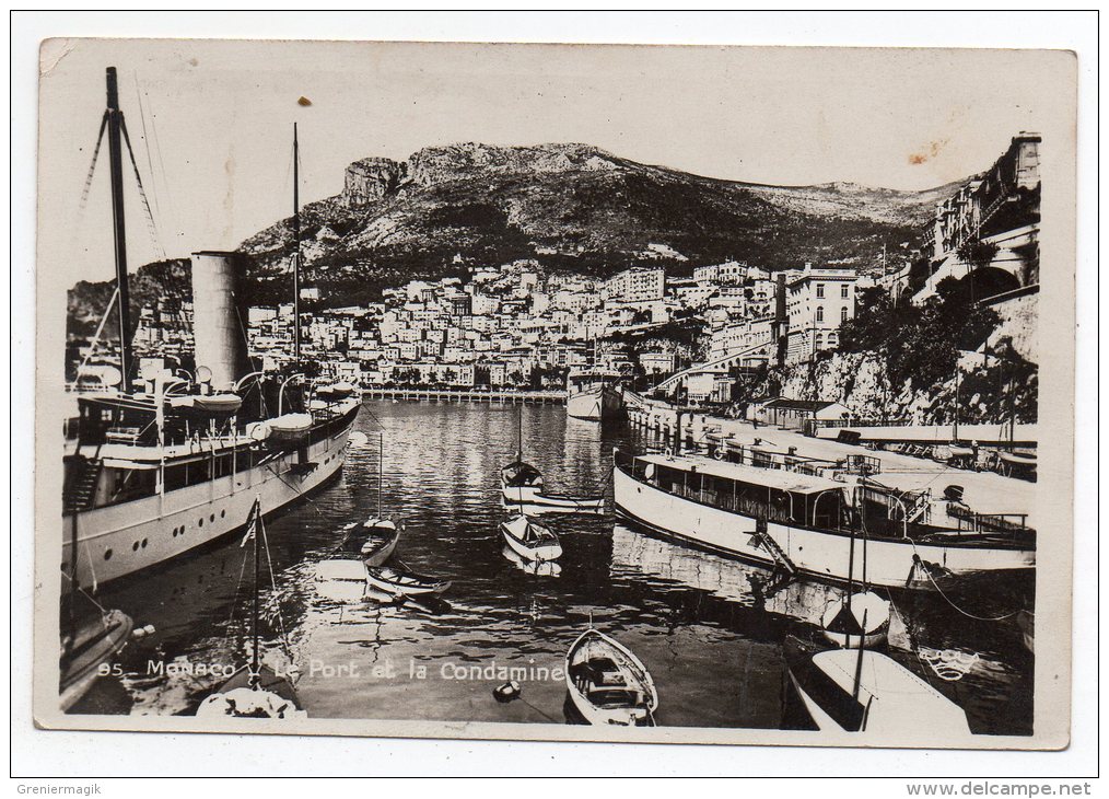 Cpa Photo - Monaco - Le Port Et La Condamine - (Paquebot - Barques ...) - La Condamine