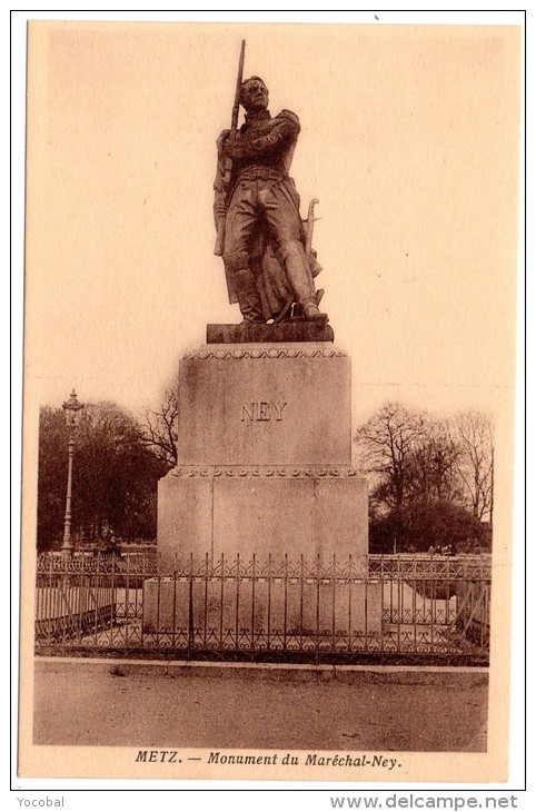 CP, METZ, Monument Du Maréchal NEY, Vierge - War Memorials