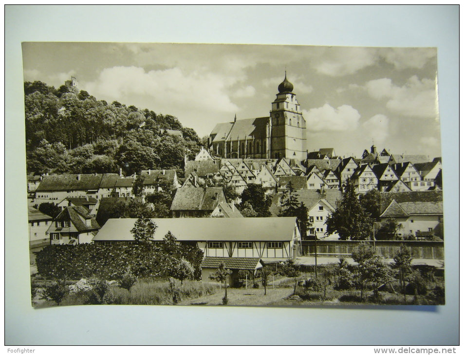 Germany: Herrenberg (Württ.) Teilansicht 1960's Unused Small Format - Herrenberg