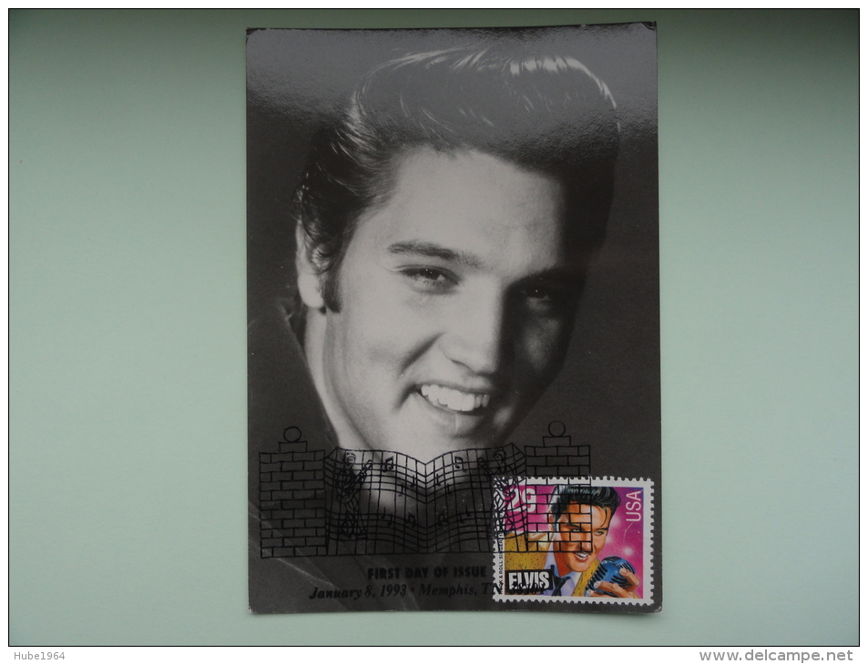 CARTE MAXIMUM MAXIMUM CARD ELVIS PRESLEY USA - Elvis Presley