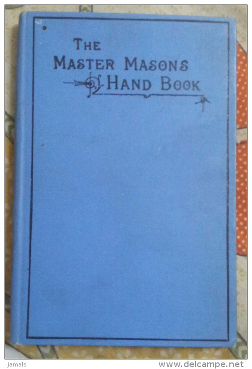 Freemasonry, Maconnerie, Master Mason's Handbook 1894, Prince Of Wales Edward VII, 3 Scans See For Details - 1900-1949