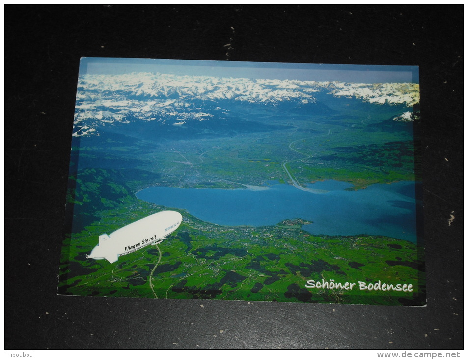 LETTRE ALLEMAGNE DEUTSCHLAND GERMANY AVEC YT DISTRIBUTEUR 6 - CPM BODENSEE LAC DE CONSTANCE DIRIGEABLE BALLON AEROSTAT - - Automaatzegels [ATM]