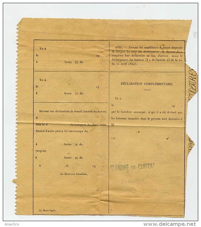 FACTURE FUT De VIN VENDANGE CHEMINS De FER De L´EST 1903 Départ; 54 PAGNY-sur-MEUSE - Rechnungen