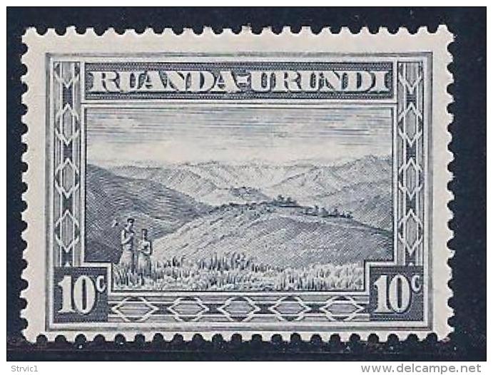 Ruanda-Urundi, Scott # 38 Mint Hinged Mountain, 1931 - Unused Stamps