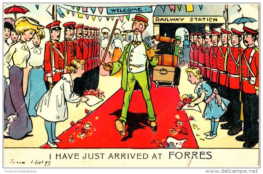 I Have Just Arrived At Forres - & Railway Station, Illustration - Autres & Non Classés