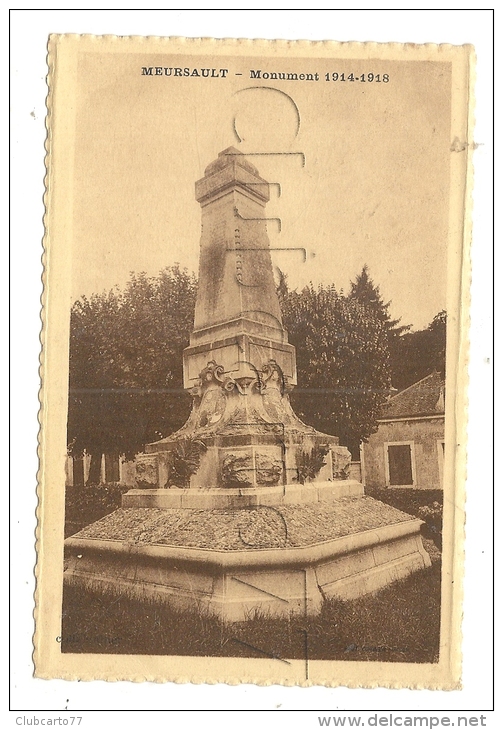 Meursault (21) : Le Monument Aux Morts  En 1939. - Meursault