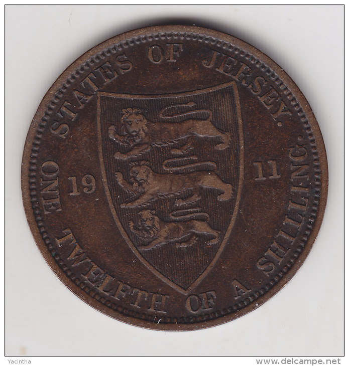 @Y@   Jersey    1 / 12 Shilling 1911 ( 2368 ) - Jersey