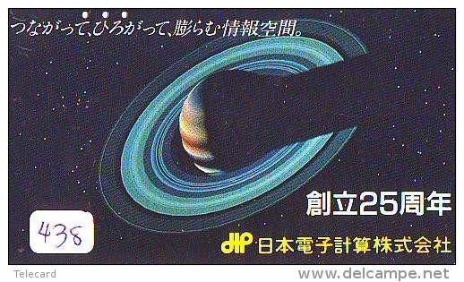 Télécarte Japon ESPACE * Phonecard JAPAN * SPACE SHUTTLE (438) Rocket * LAUNCHING * RAKETE * Météorite - Espace