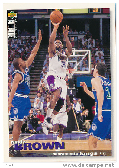 Basket NBA (1995), RENDY BROWN, N° 137, Sacramento Kings, Upper Deck, Collector's Choice, Trading Cards... - 1990-1999