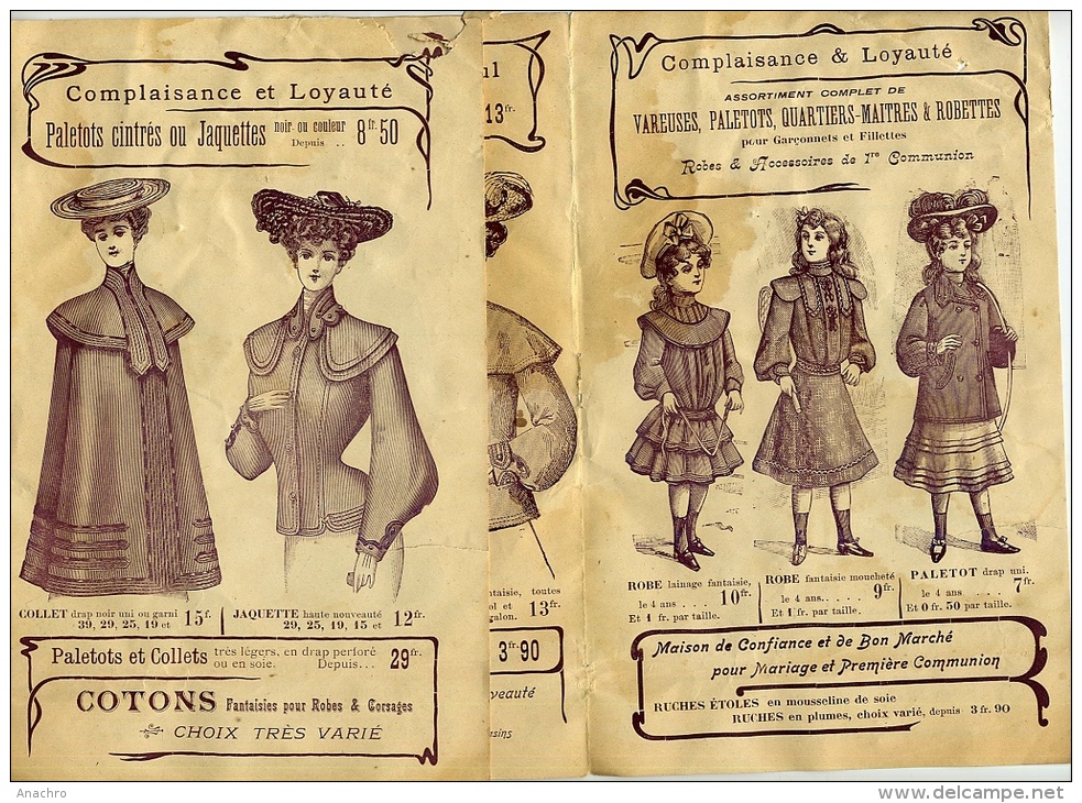 PUBLICITE Pour CONFECTION MODE FEMME Et CHAPEAUX " Maison FROISSART " 54 TOUL - Patterns