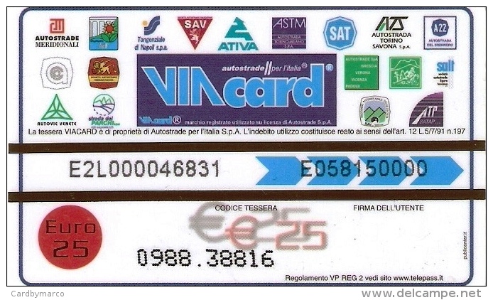 *ITALIA: VIACARD - TELEPASS (€. 25)* - Usata - Altri & Non Classificati