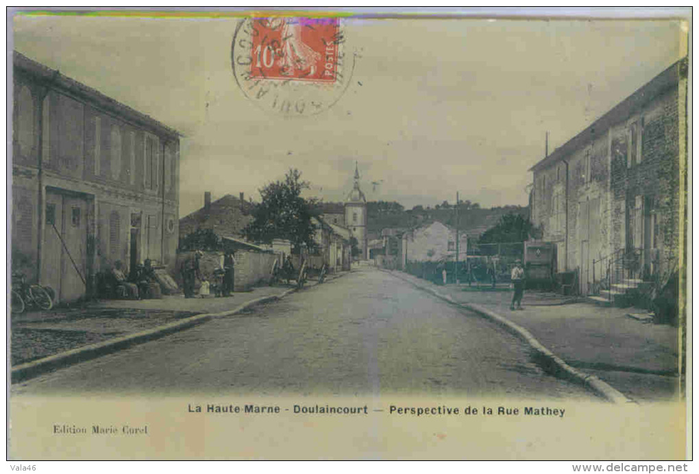 DOULAINCOURT (Haute-Marne) - Perspective De La Rue Mathey - Doulaincourt