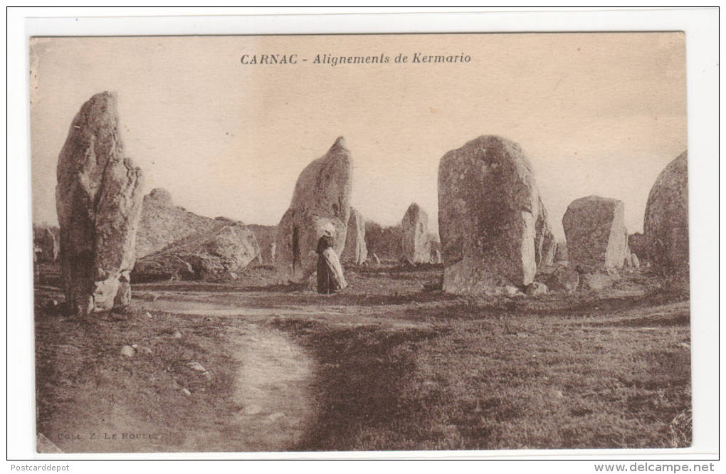 Alignements De Kermaria Menhir Carnac Morbihan France Postcard - Dolmen & Menhirs