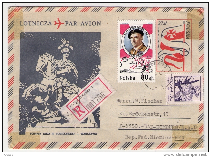 Old Letter - Poland, Polska - Flugzeuge