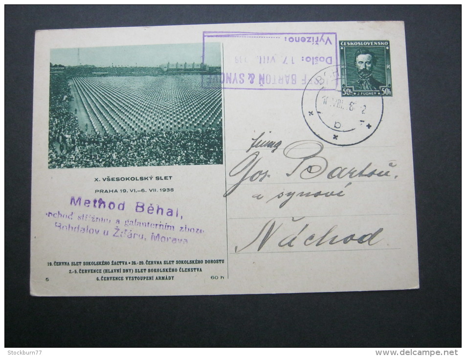 1938, Bildganzsache Verschickt - Cartes Postales