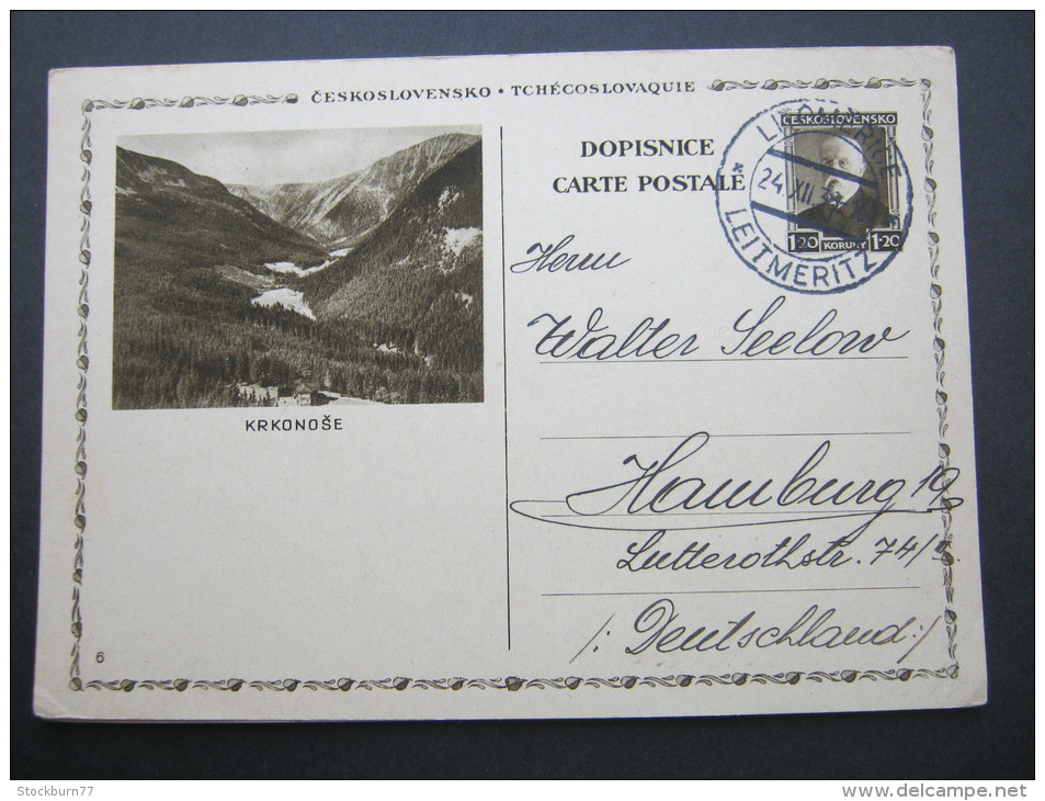 1936, Bildganzsache Verschickt - Postales