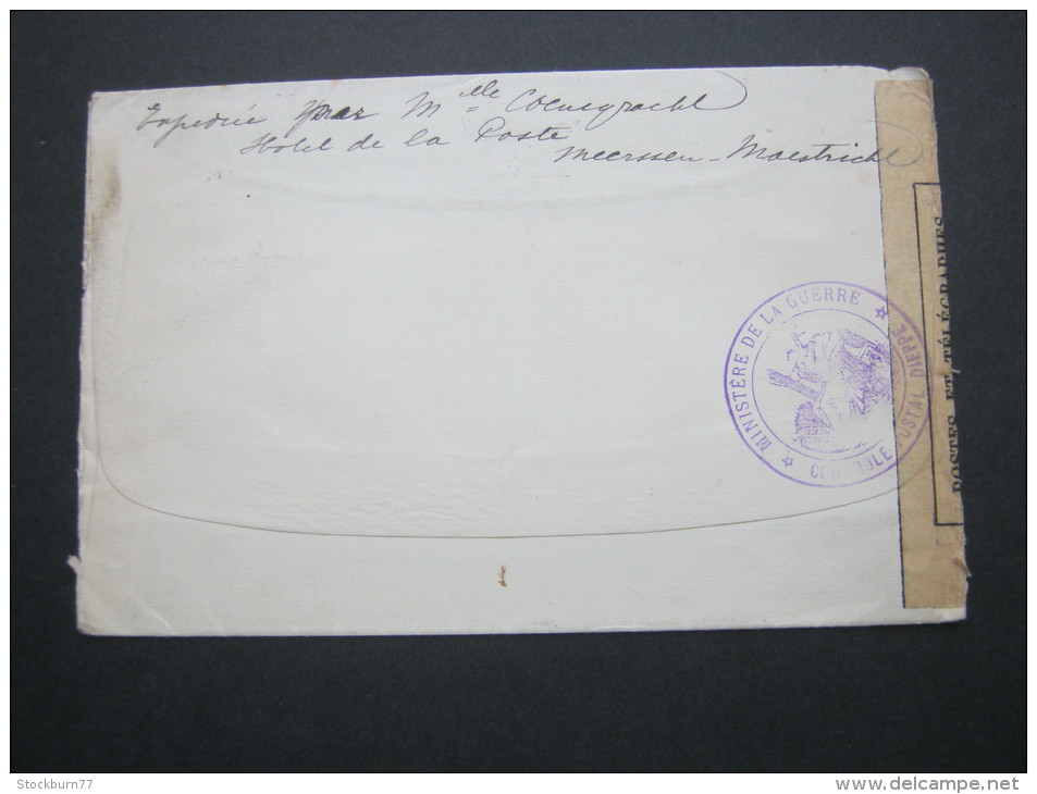 1915, Zensurbrief - Lettres & Documents