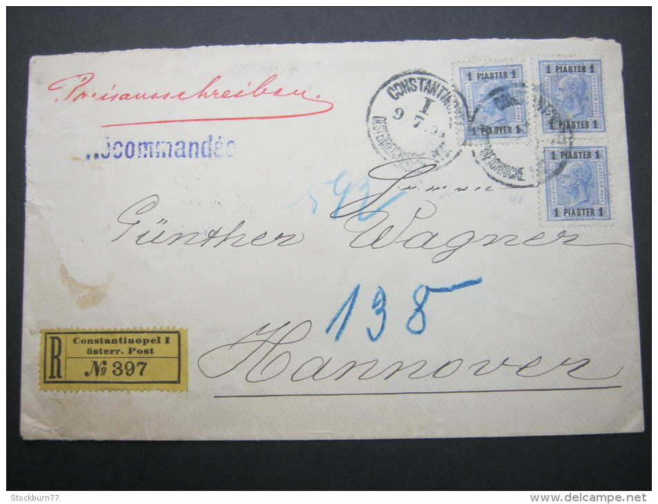 1904, Brief Aus  Constantinopel - Eastern Austria