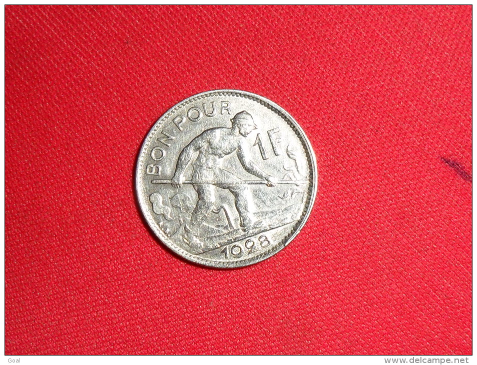 1 Franc/ Luxembourg 1928 / SUP. - Luxemburgo