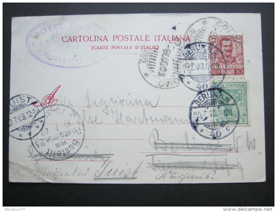 1903, Carte Postale A Germania - Marcophilie (Avions)