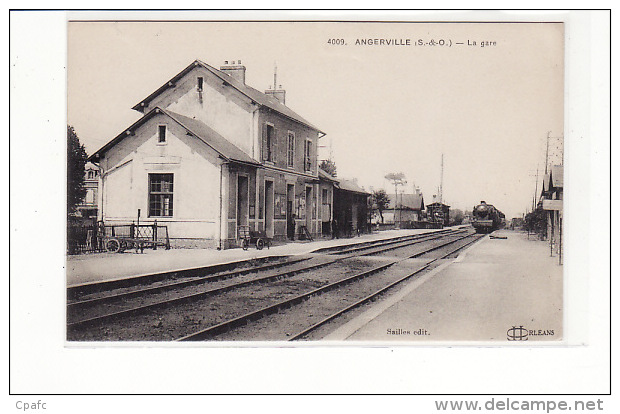 Carte 1910 ANGERVILLE / LA GARE (train) - Angerville