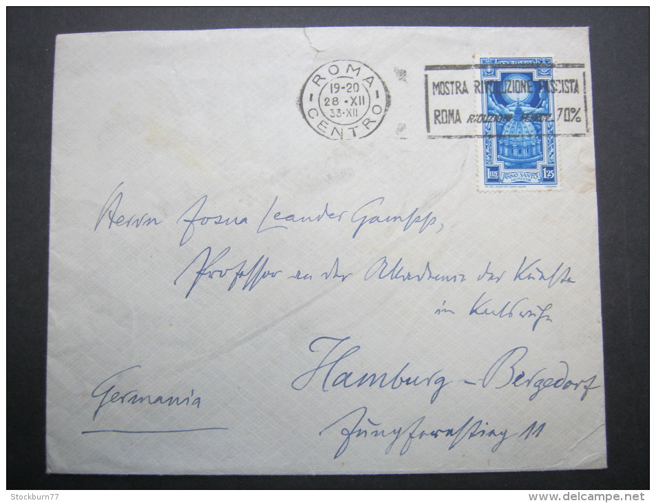 1933, Letter A Germania - Marcophilia