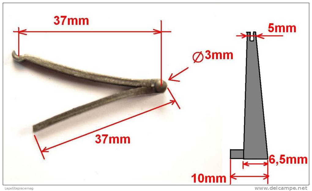 Ressort D´arme, Idéal Restauration. Revolver / Fusil / Pistolet Silex / Poudre Noire - Armes Neutralisées