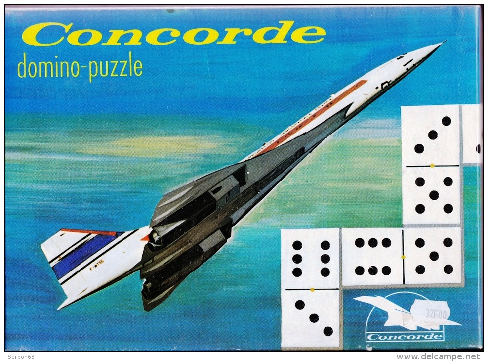 JEUX JOUETS CONCORDE DOMINO PUZZLE 24 CARTES NEUF BOITE ETAT MOYEN UNE DECHIRURE REFERENCE 860/02  ANNEE 1971 - Puzzles