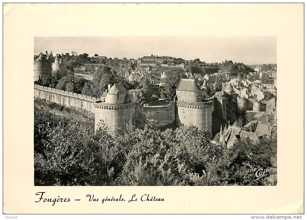 FOUGERES VUE GENERALE LE CHATEAU - Fougeres