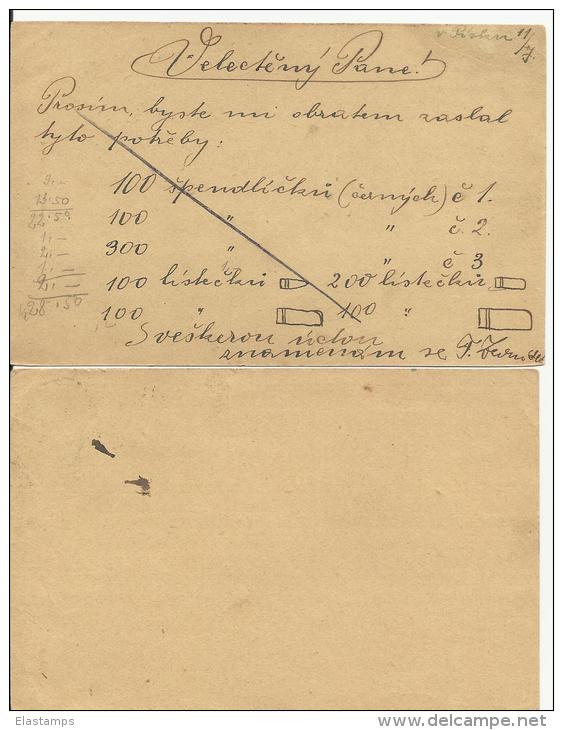 =TCH 1920 GS*2  KosireNACH PRAG , LAZNE - Postales