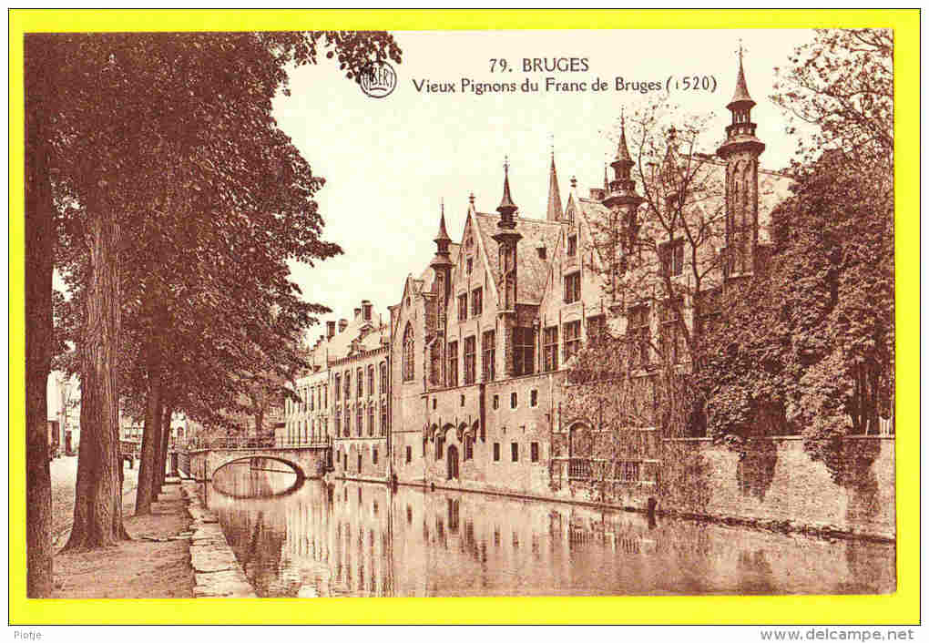 * Brugge - Bruges (West Vlaanderen) * (Albert, Nr 79) Vieux Pignons Du Franc De Bruges 1520, Reien, Canal, Pont, CPA - Brugge