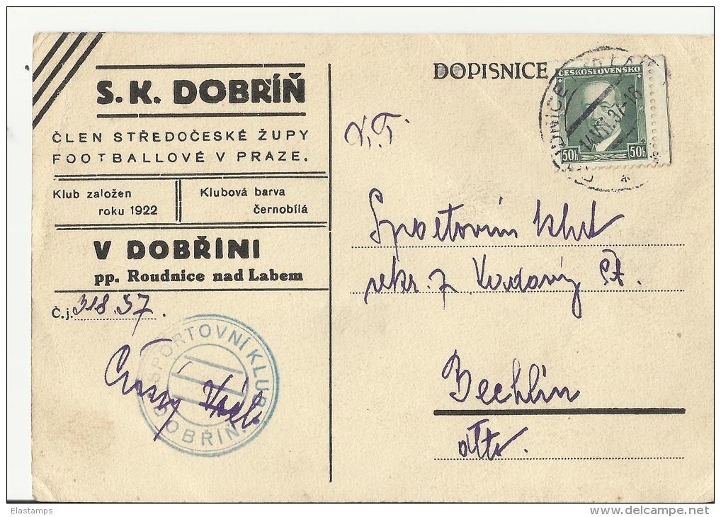 == CSR  GS 1937 Roudnice - Postales