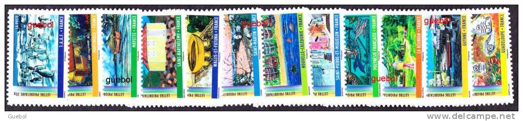 France Autoadhésif ** N°  636 à 647 - Année Des Outre-mer 2011 - Unused Stamps